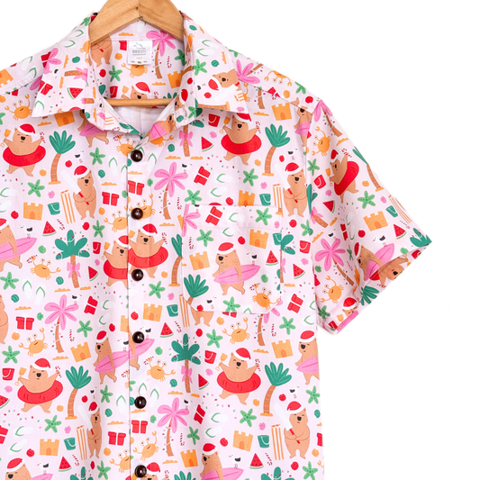 PRE-ORDER - Men's Christmas Shirt - Christmas by the Beach Bandicute