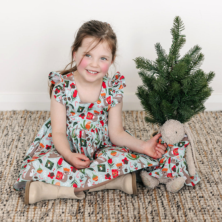 PRE-ORDER - Girls Christmas Dress - A Bush Christmas-Bandicute
