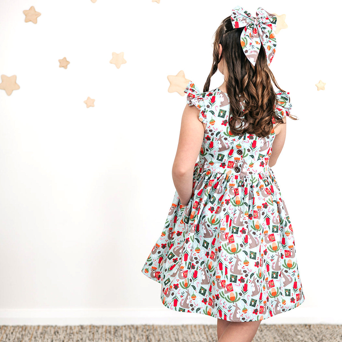 PRE-ORDER - Girls Christmas Dress - A Bush Christmas-Bandicute