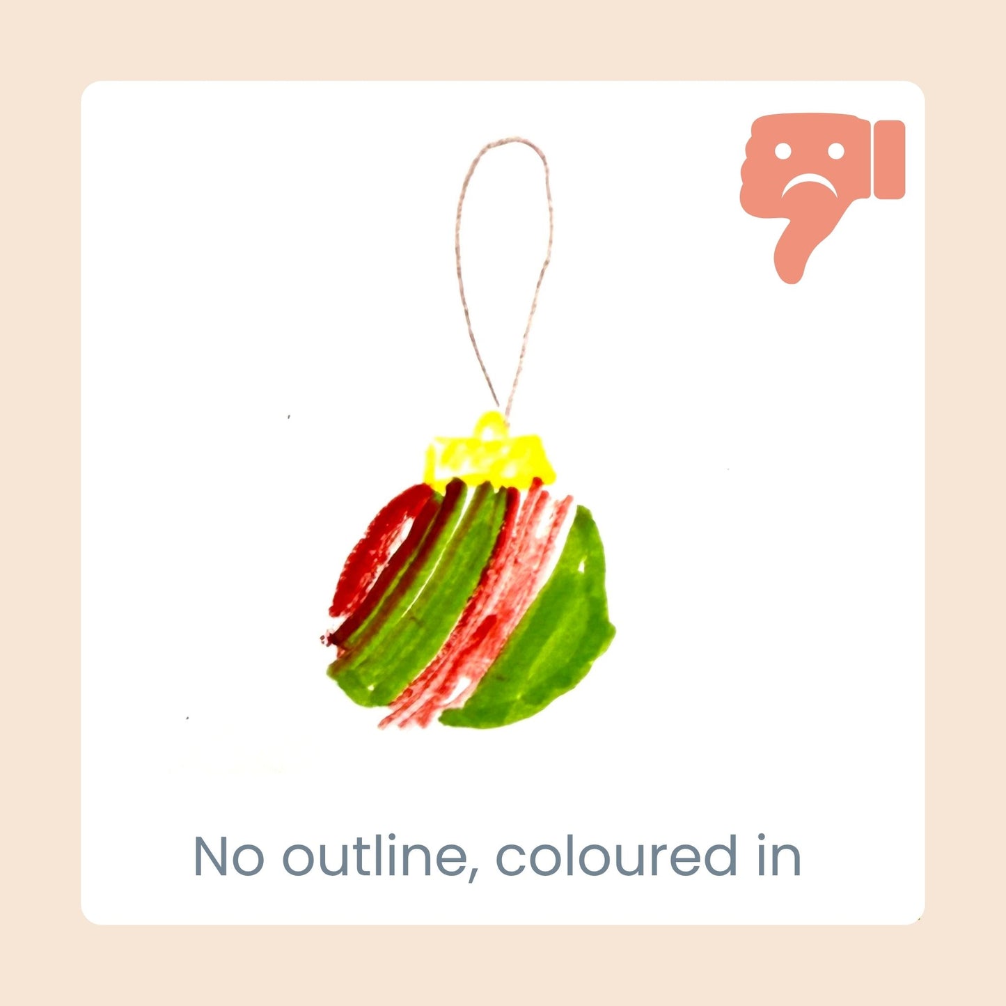 Your Child's Drawing Christmas Ornament-Bandicute