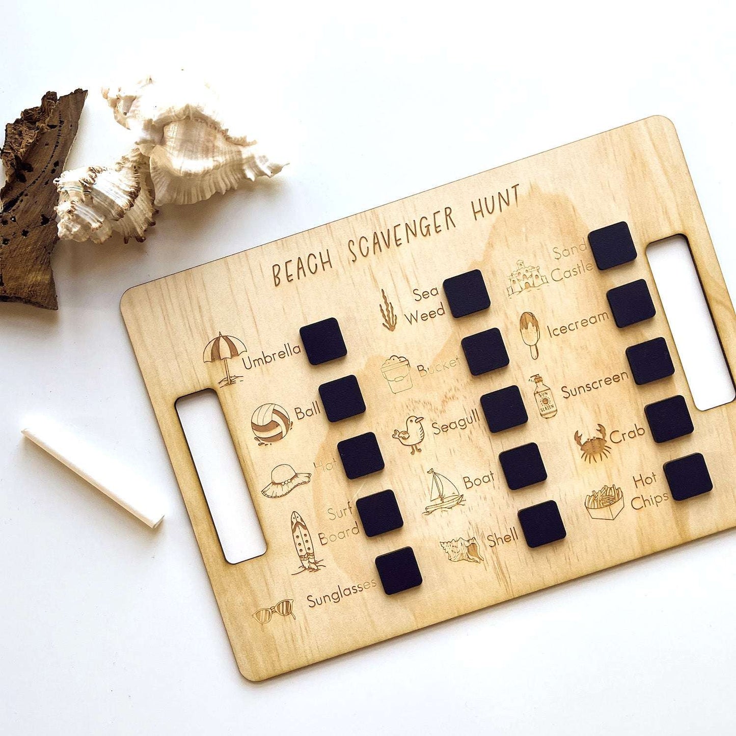 Beach Scavenger Hunt Board-Bandicute