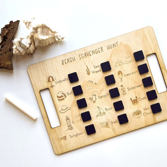 Beach Scavenger Hunt Board-Bandicute