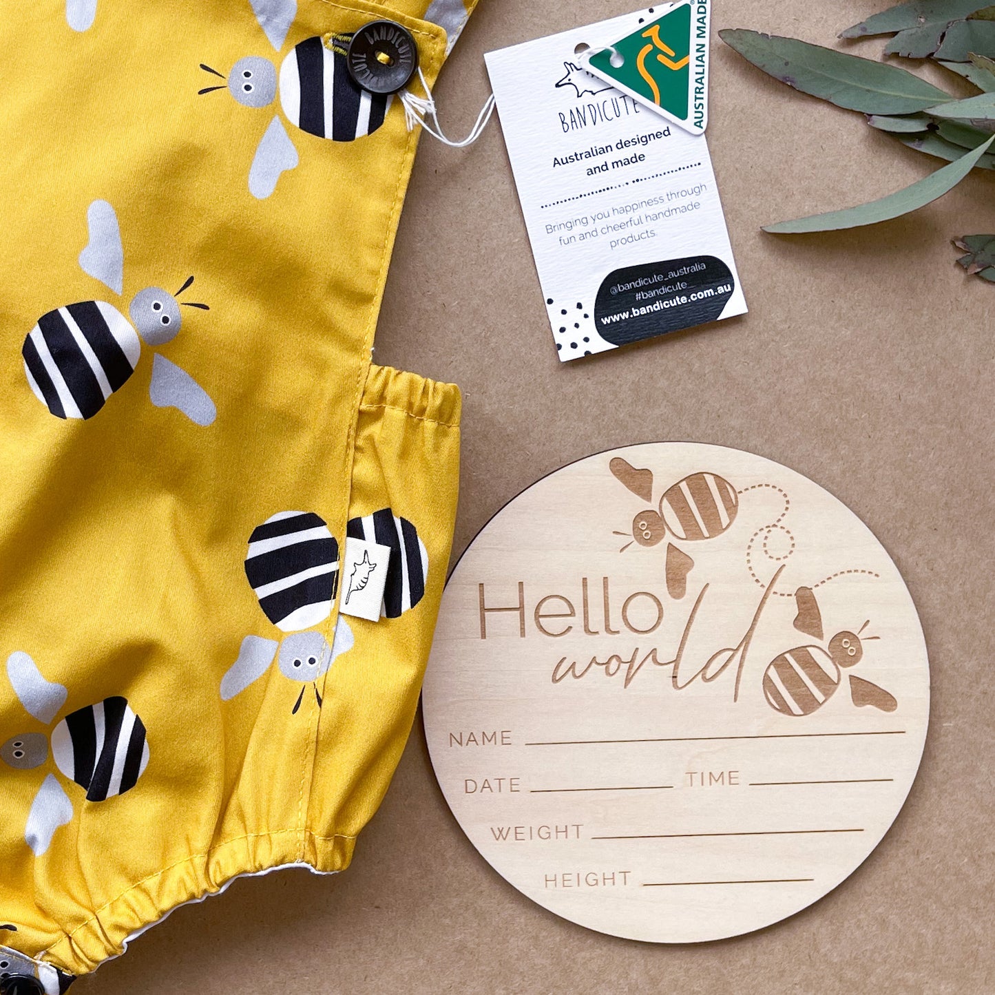 Bee Birth Announcement-Bandicute
