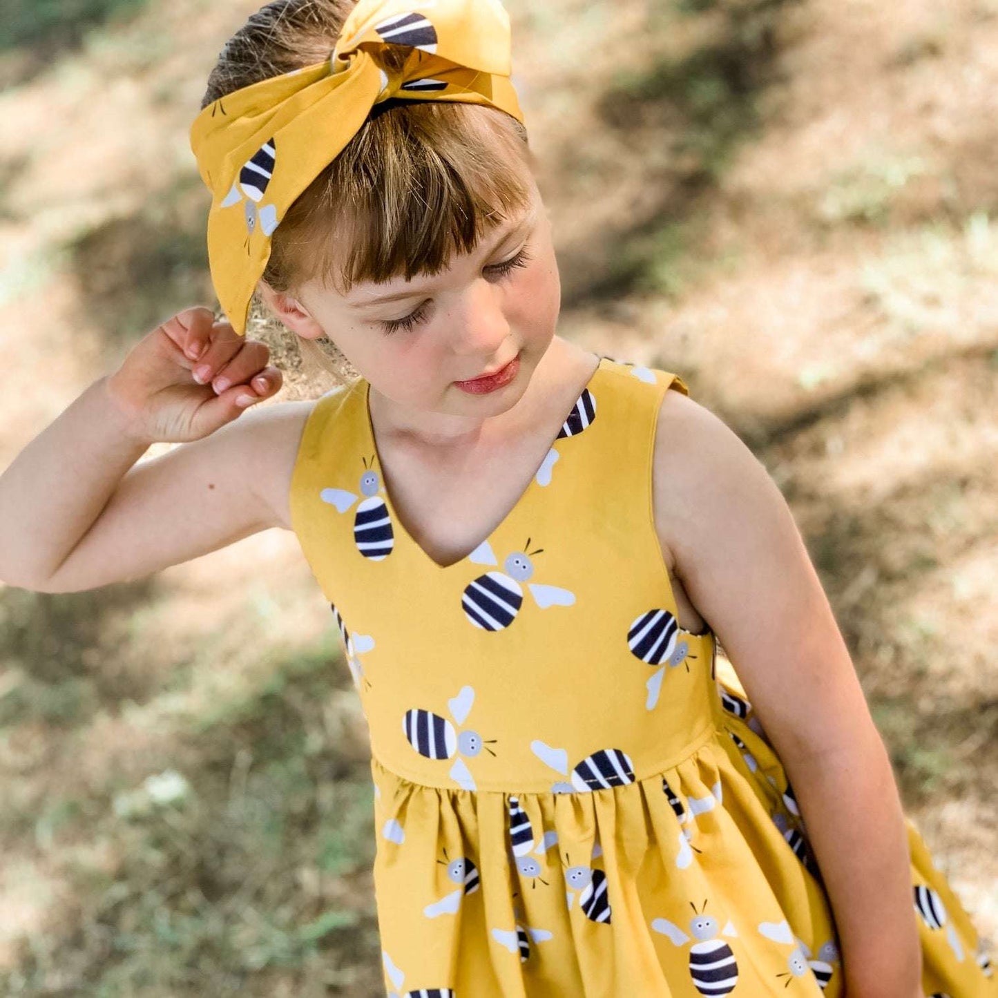 Bee Dress - Mustard-Bandicute