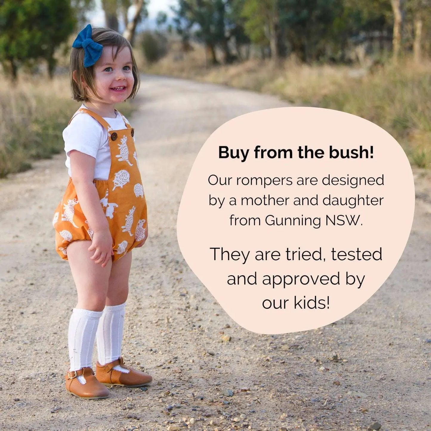 Little Aussie Romper - Mustard-Bandicute