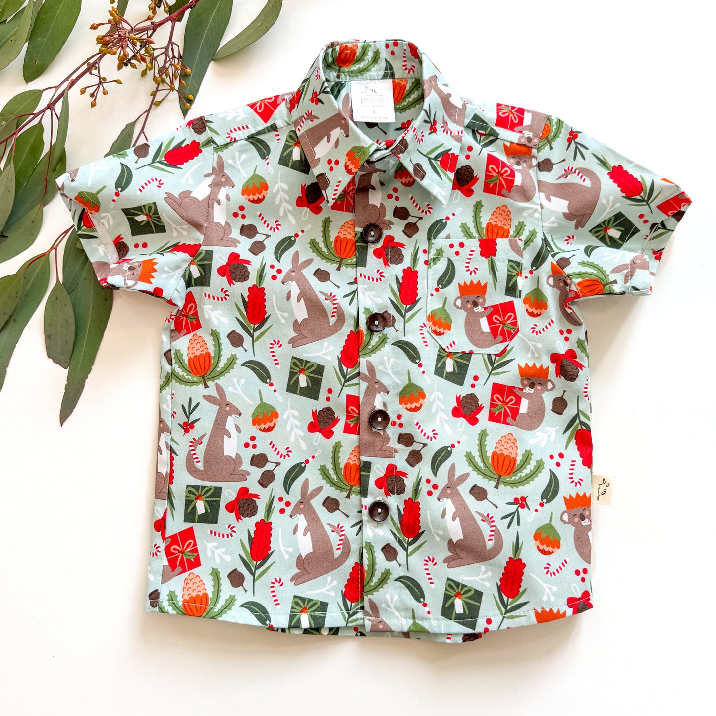 PRE-ORDER - Boys Christmas Shirt - A Bush Christmas-Bandicute
