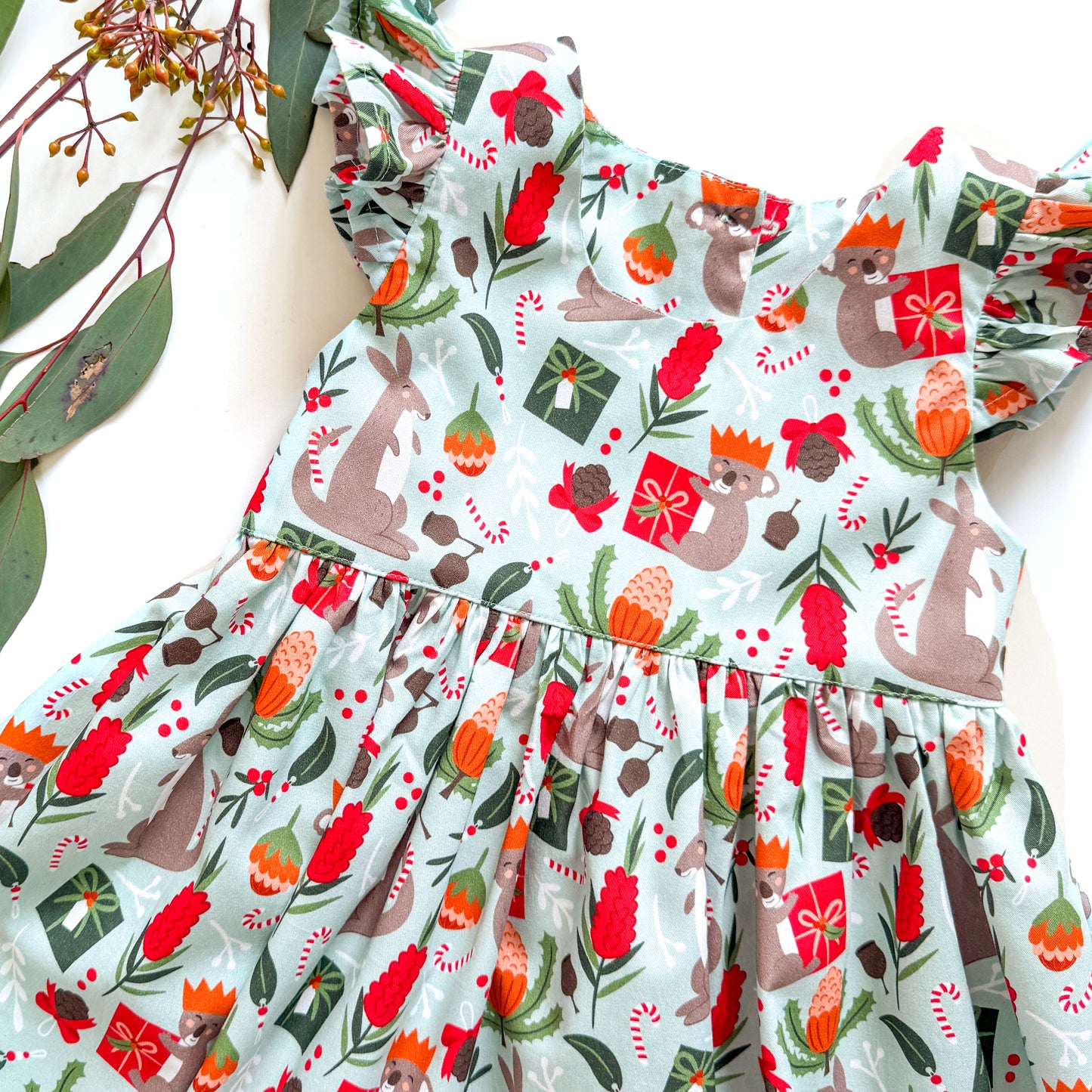 PRE-ORDER - Girls Christmas Dress - A Bush Christmas-Bandicute