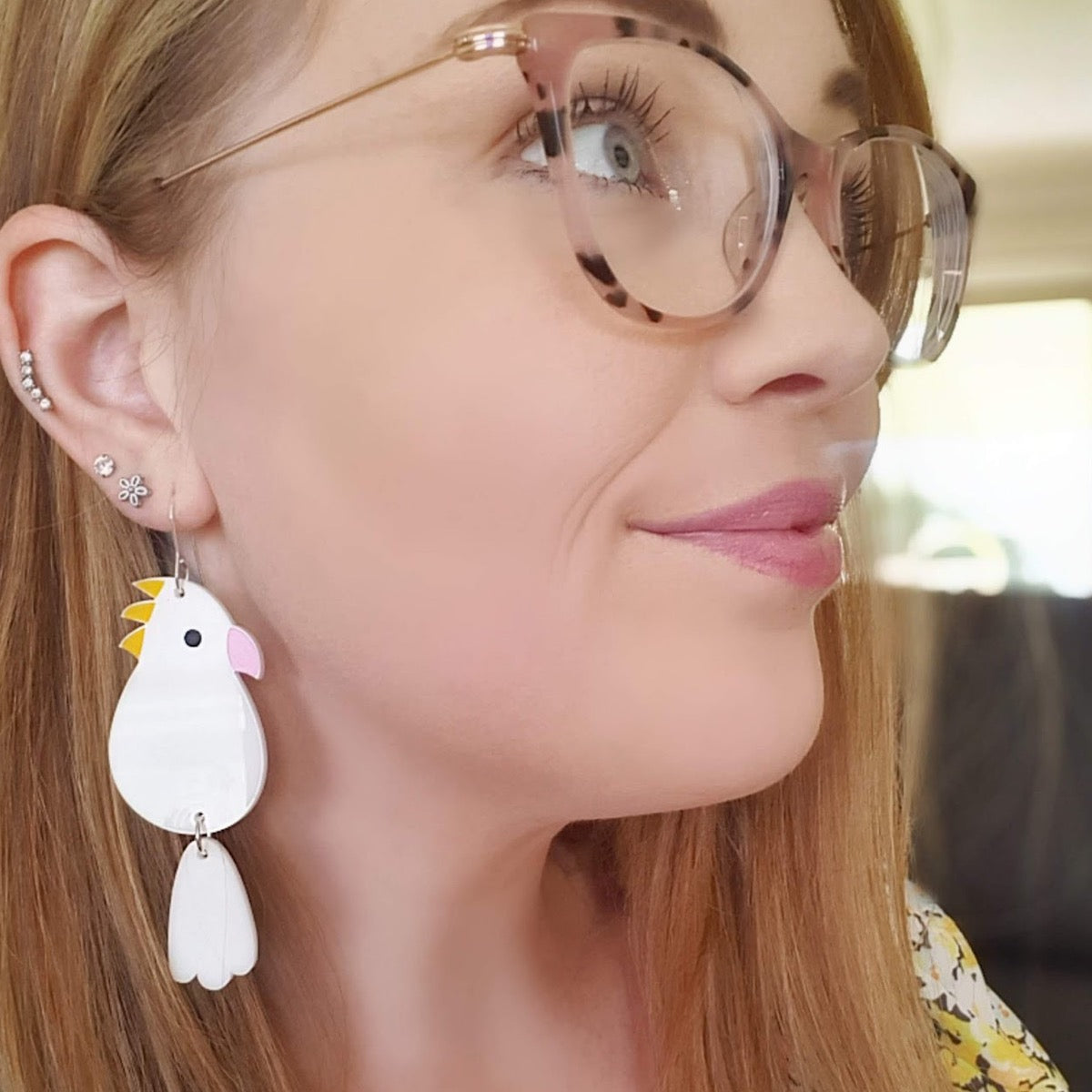 Cockatoo Earrings - Posts-Bandicute