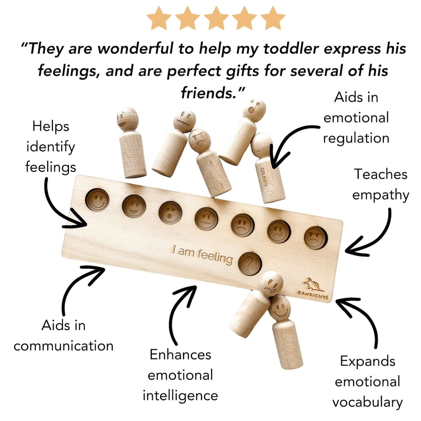 Emotions Peg Dolls-Bandicute
