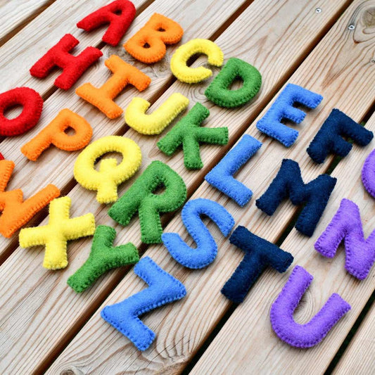 Felt Alphabet Upper Case Letters-Bandicute