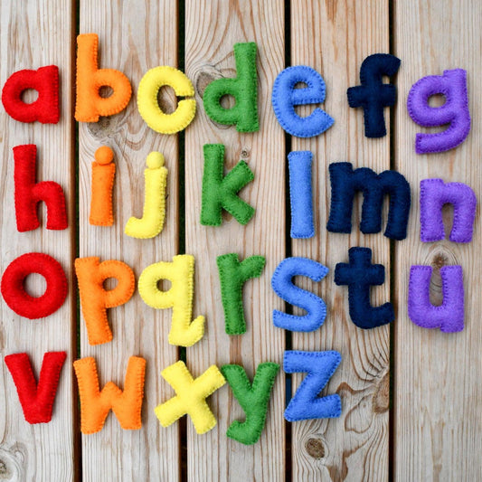 Felt Alphabet Lower Case Letters-Bandicute