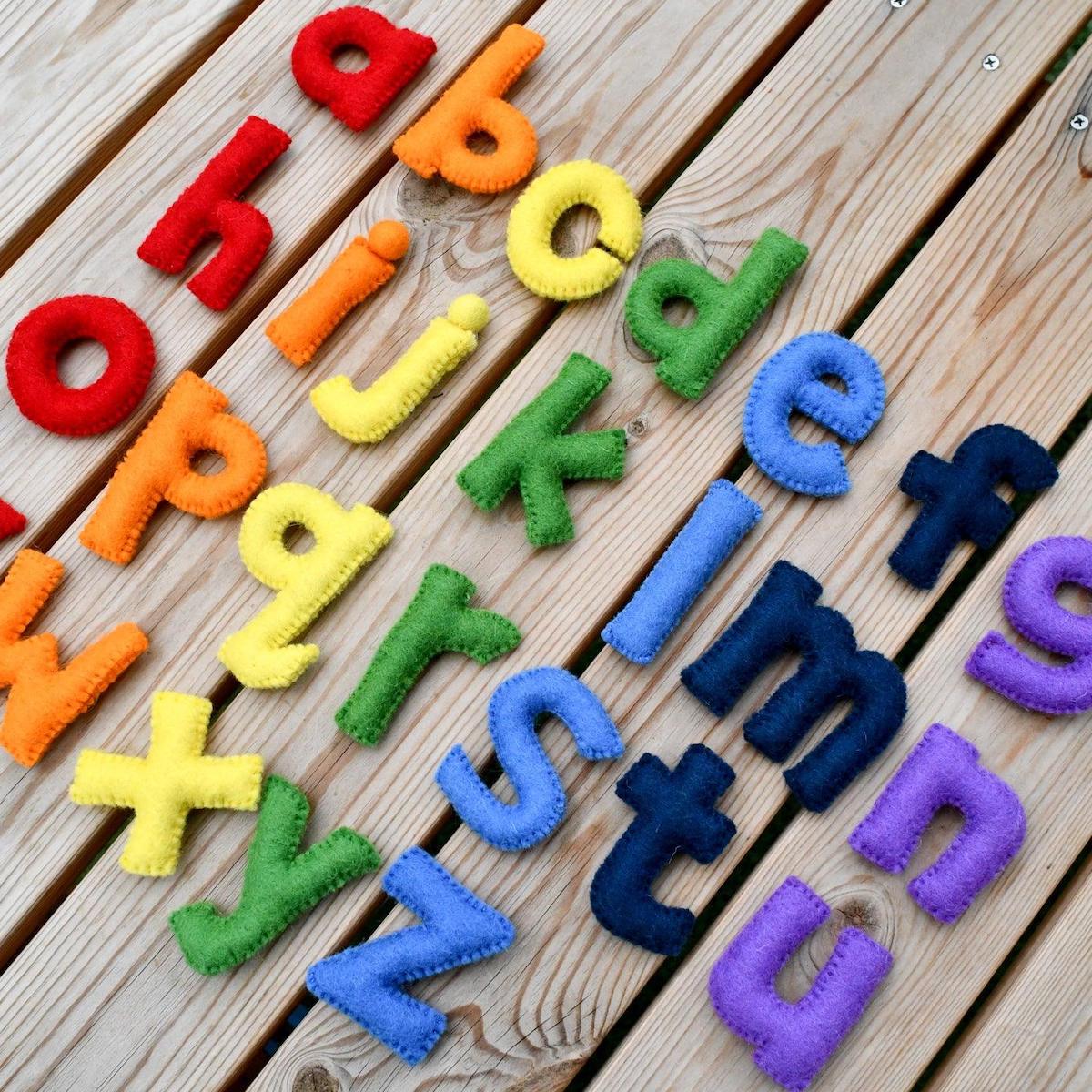 Felt Alphabet Lower Case Letters-Bandicute