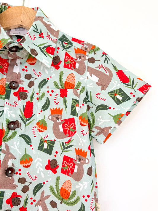 PRE-ORDER - Boys Christmas Shirt - A Bush Christmas-Bandicute