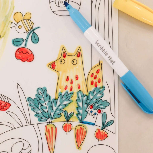 Reusable Scribble Mat - Garden-Bandicute