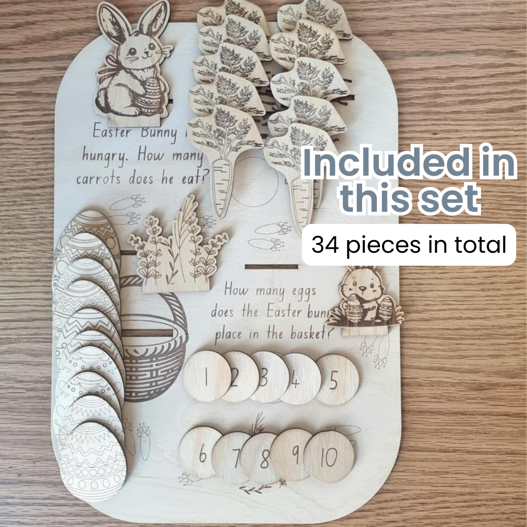 Flisat/Trofast Insert - Easter Counting Game-Bandicute