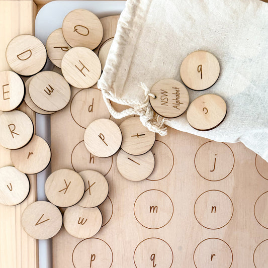 IKEA Flisat/Trofast Insert - Upper and Lower Case Alphabet-Bandicute