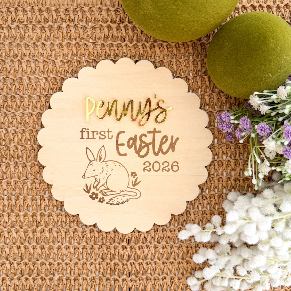 My First Easter Plaque - Easter Bilby-Bandicute