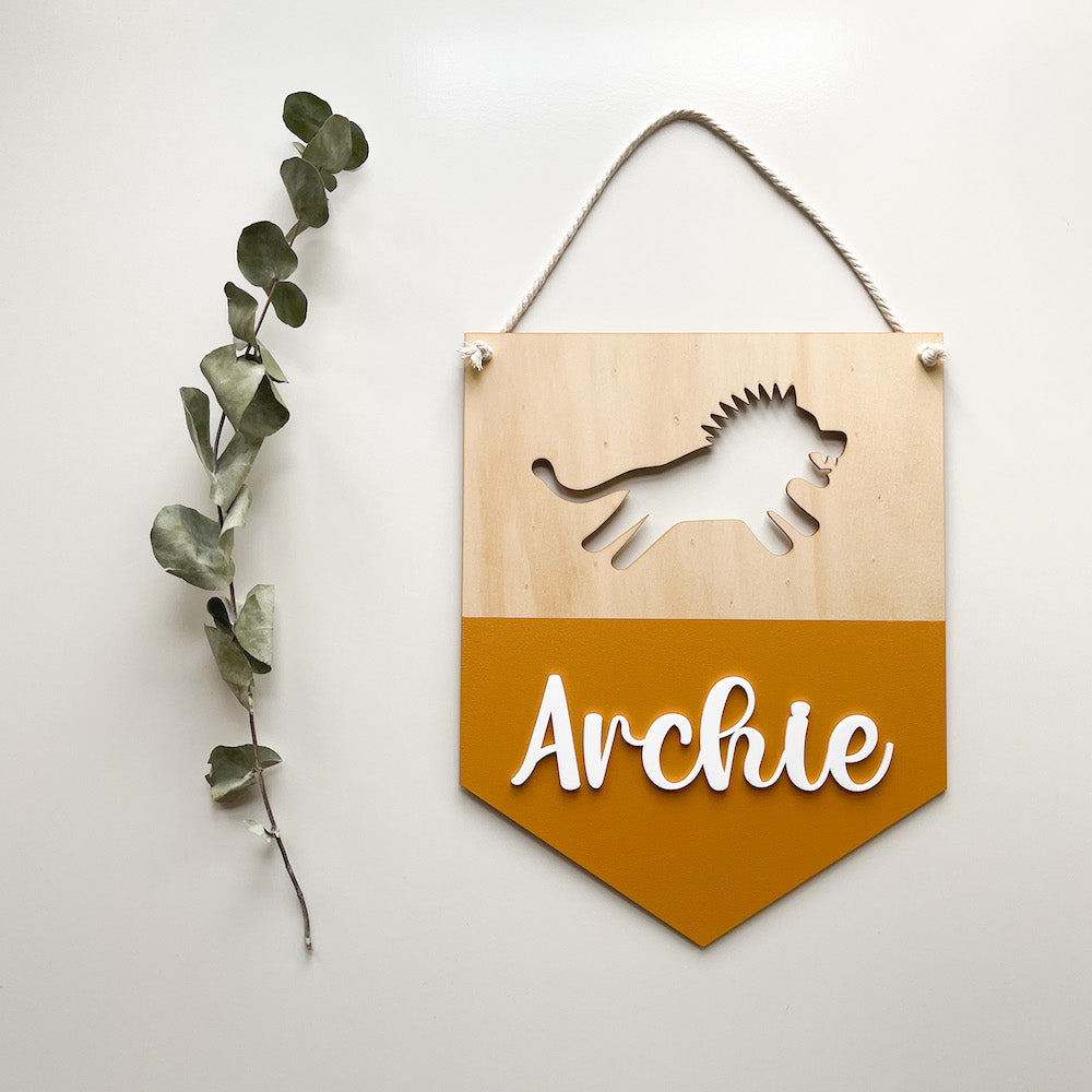 Personalised Name Plaque - Banner Style-Bandicute