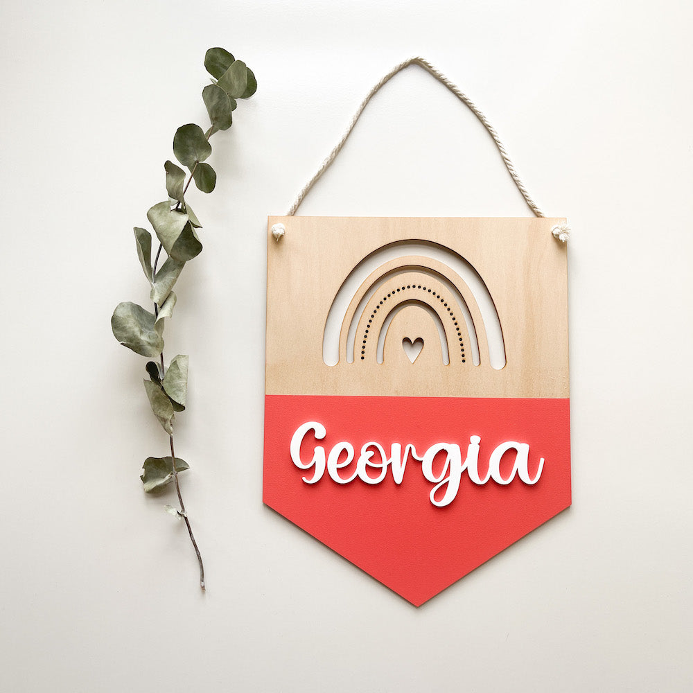 Personalised Name Plaque - Banner Style-Bandicute