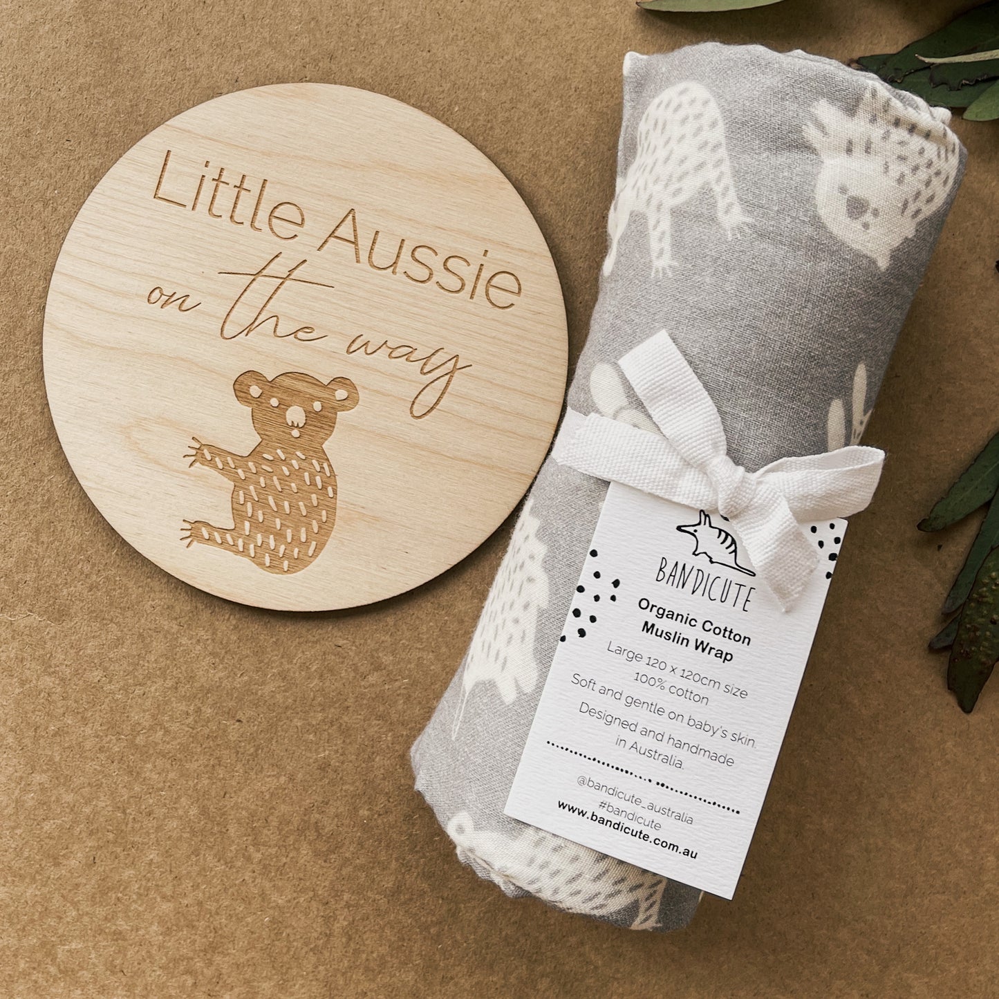 Birth/Pregnancy Announcement Swaddle Set-Bandicute
