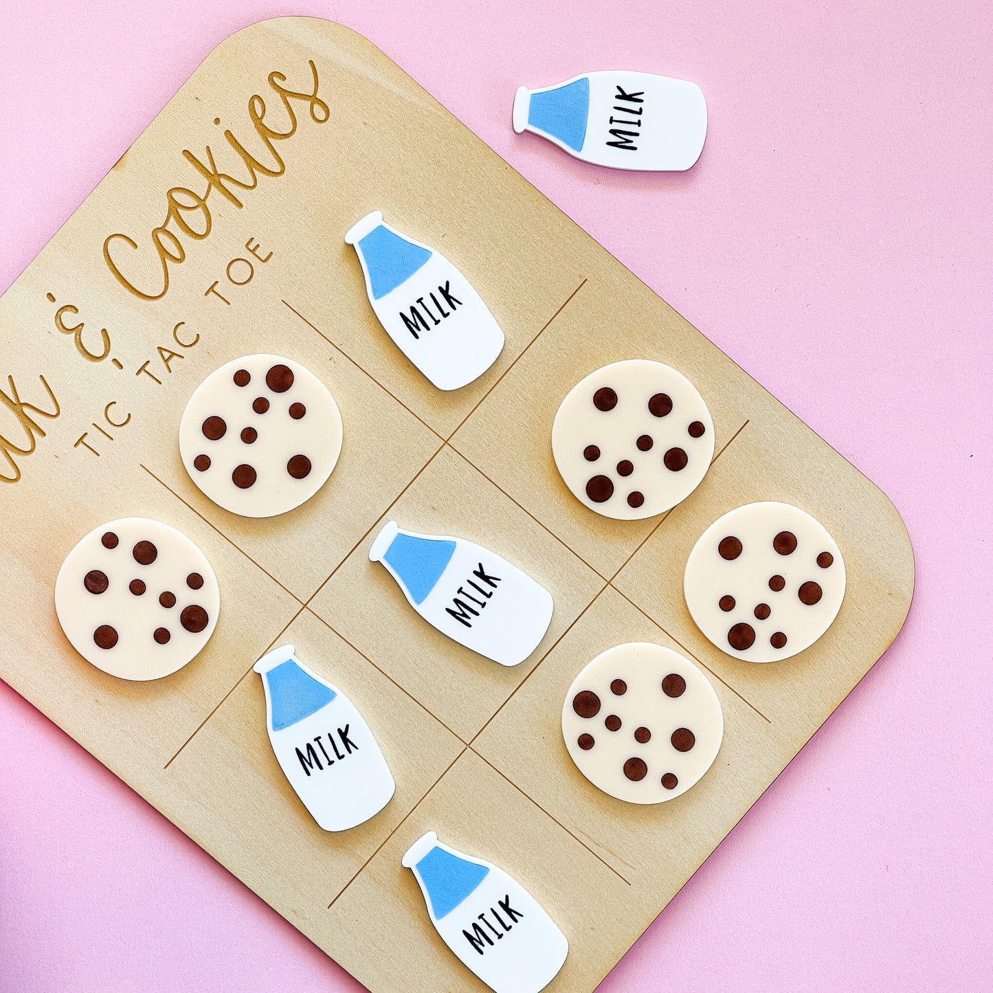 Christmas Tic-Tac-Toe - Milk and Cookies-Bandicute