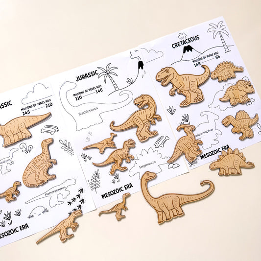 Wooden Dinosaur Set-Bandicute