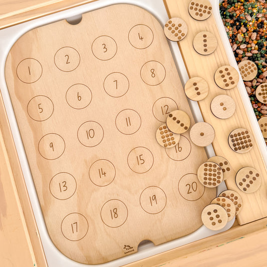 IKEA Flisat/Trofast Insert - Numbers Counting 1 to 20-Bandicute