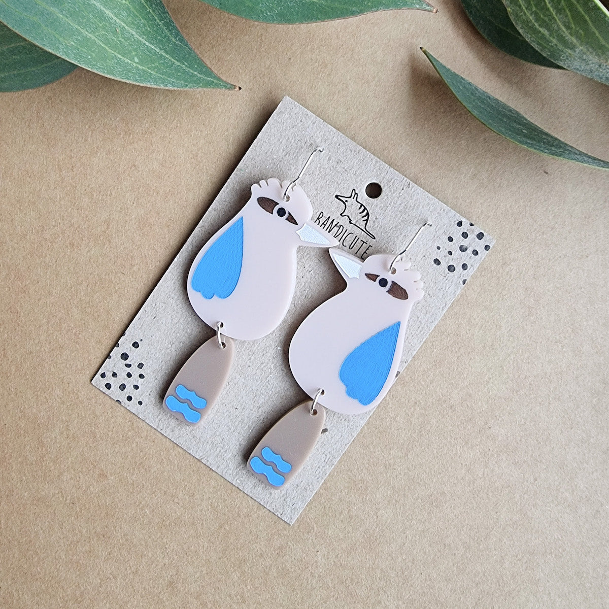 Kookaburra Earrings - Hooks-Bandicute