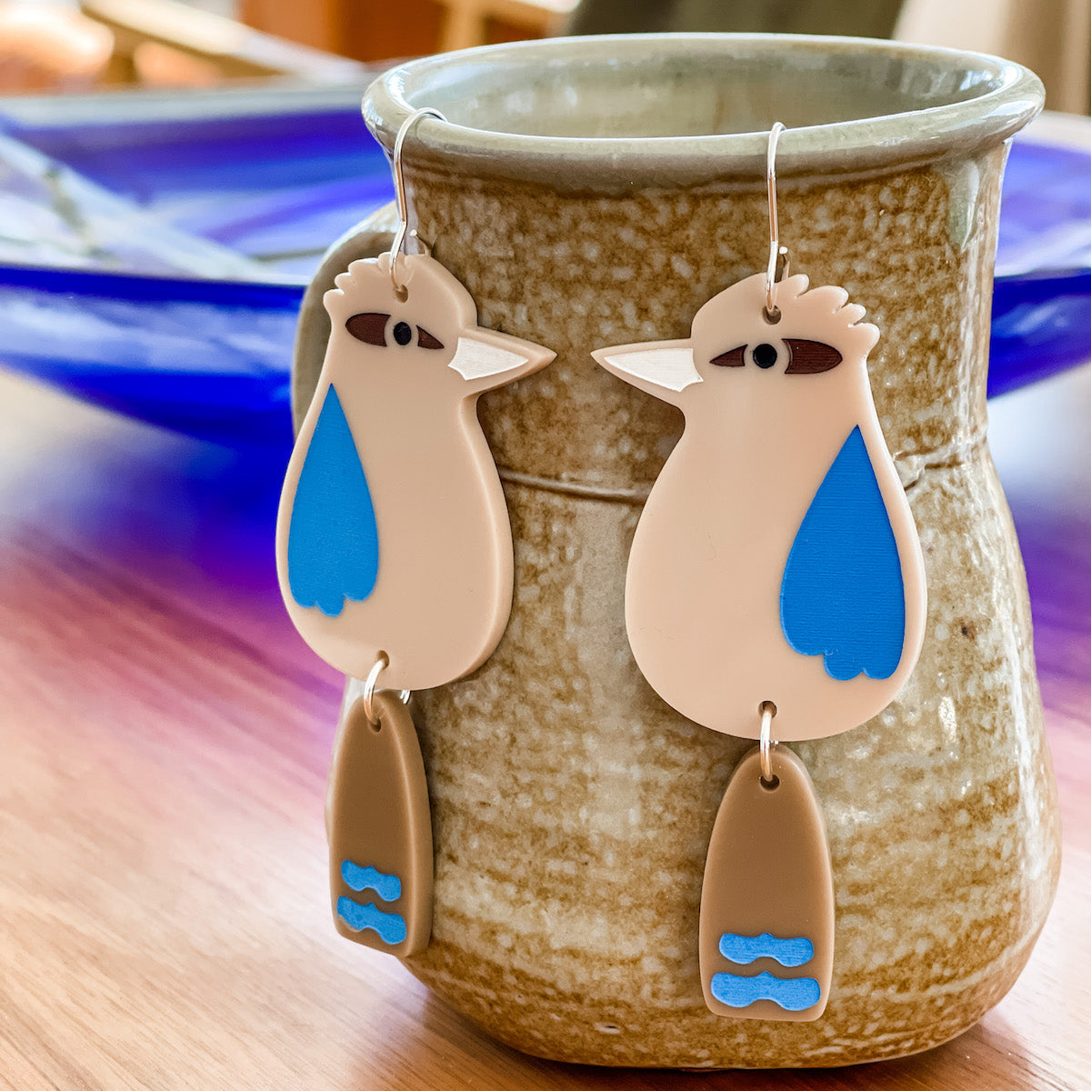 Kookaburra Earrings - Hooks-Bandicute