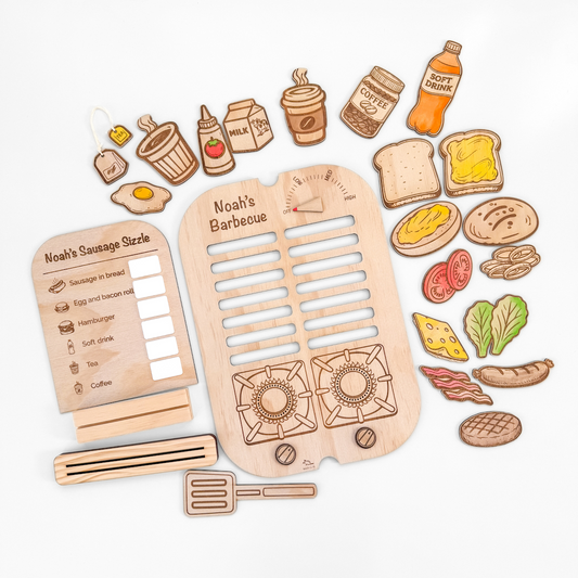 IKEA Flisat/Trofast Insert - Personalised Sausage Sizzle Play Set-Bandicute