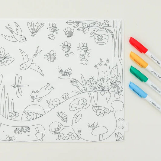 Reusable Scribble Mat - Garden-Bandicute