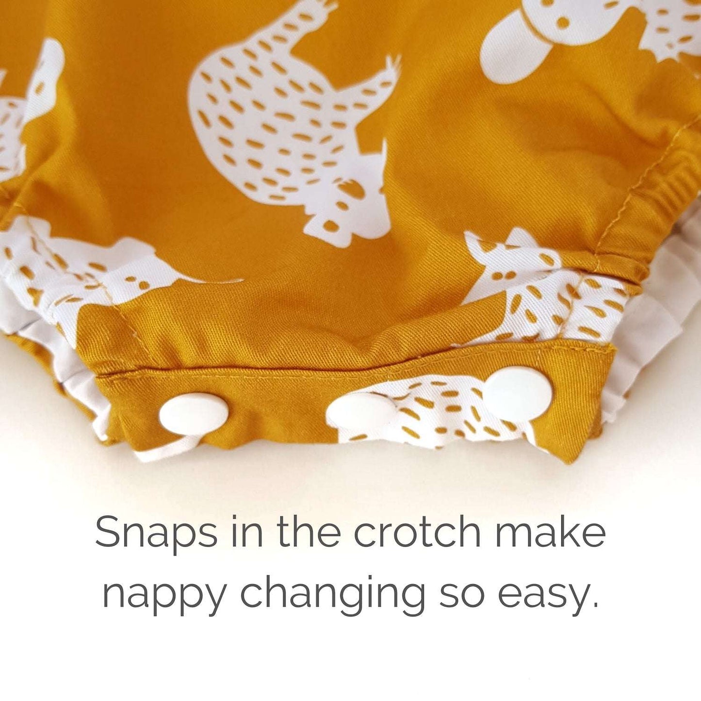 Little Aussie Romper - Mustard-Bandicute