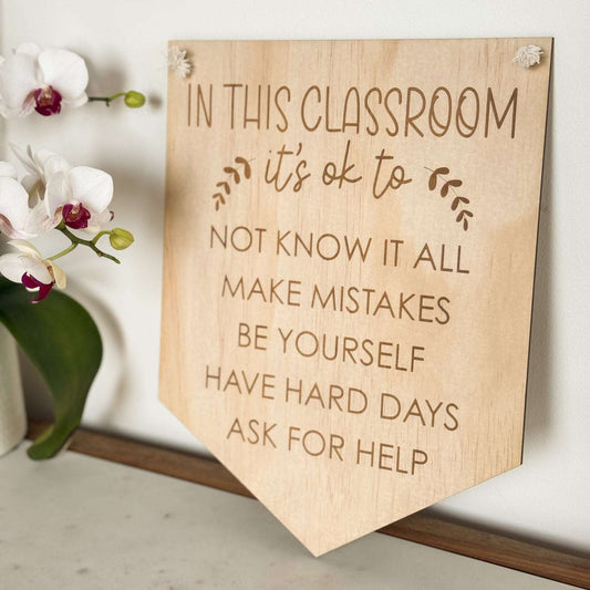 Teacher Classroom Plaque - Growth Mindset-Bandicute