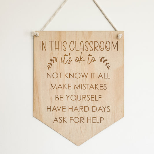 Teacher Classroom Plaque - Growth Mindset-Bandicute