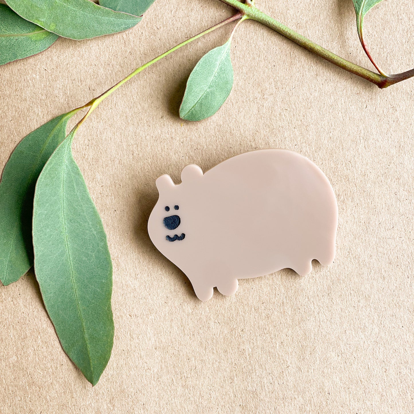Wombat Brooch-Bandicute
