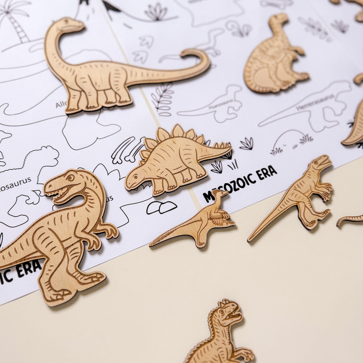 Wooden Dinosaur Set-Bandicute
