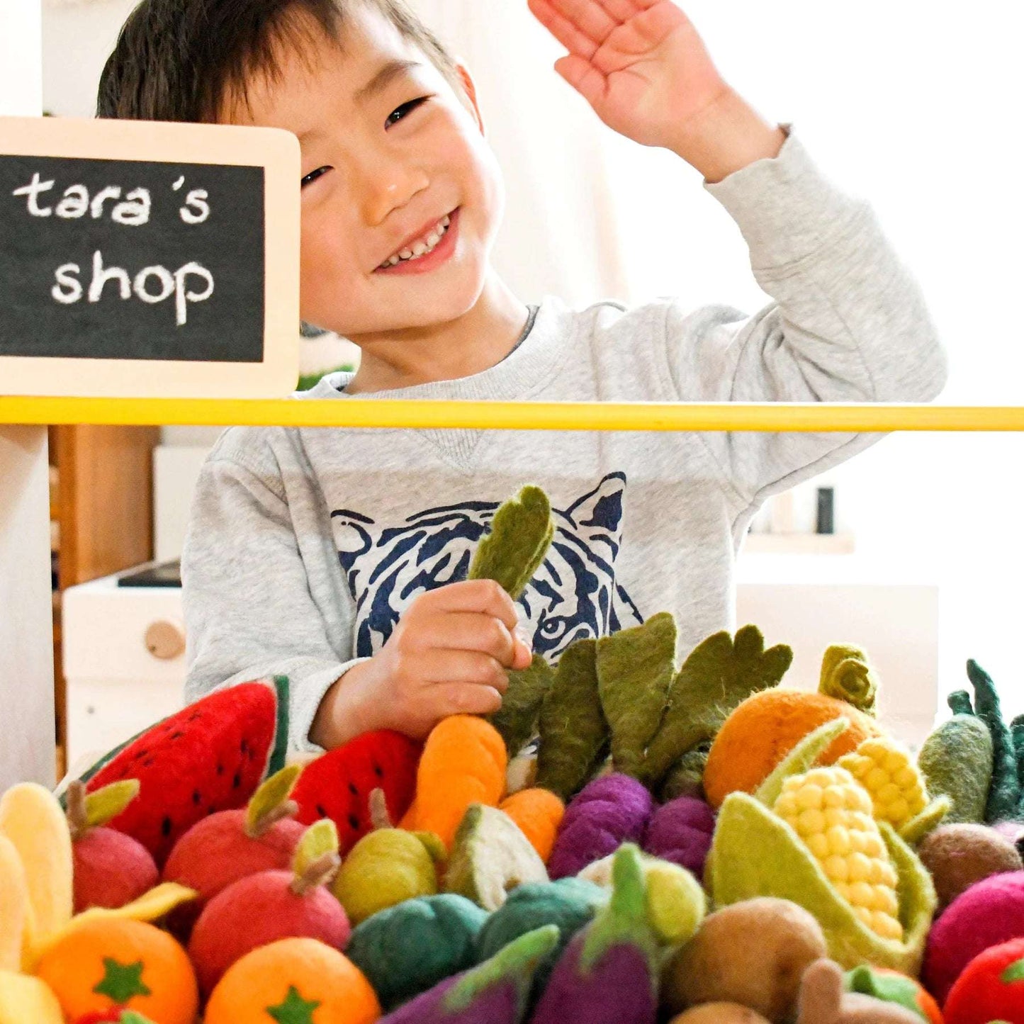 Felt Vegetables and Fruits - 11 pieces-Bandicute