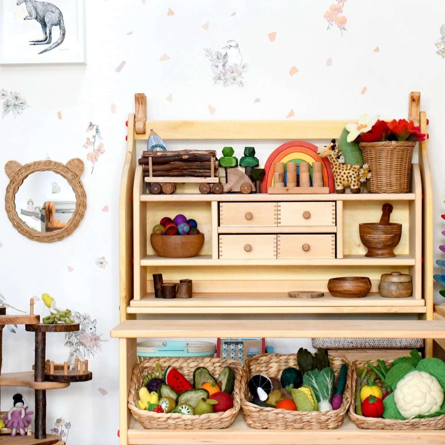 Felt Vegetables and Fruits - 11 pieces-Bandicute