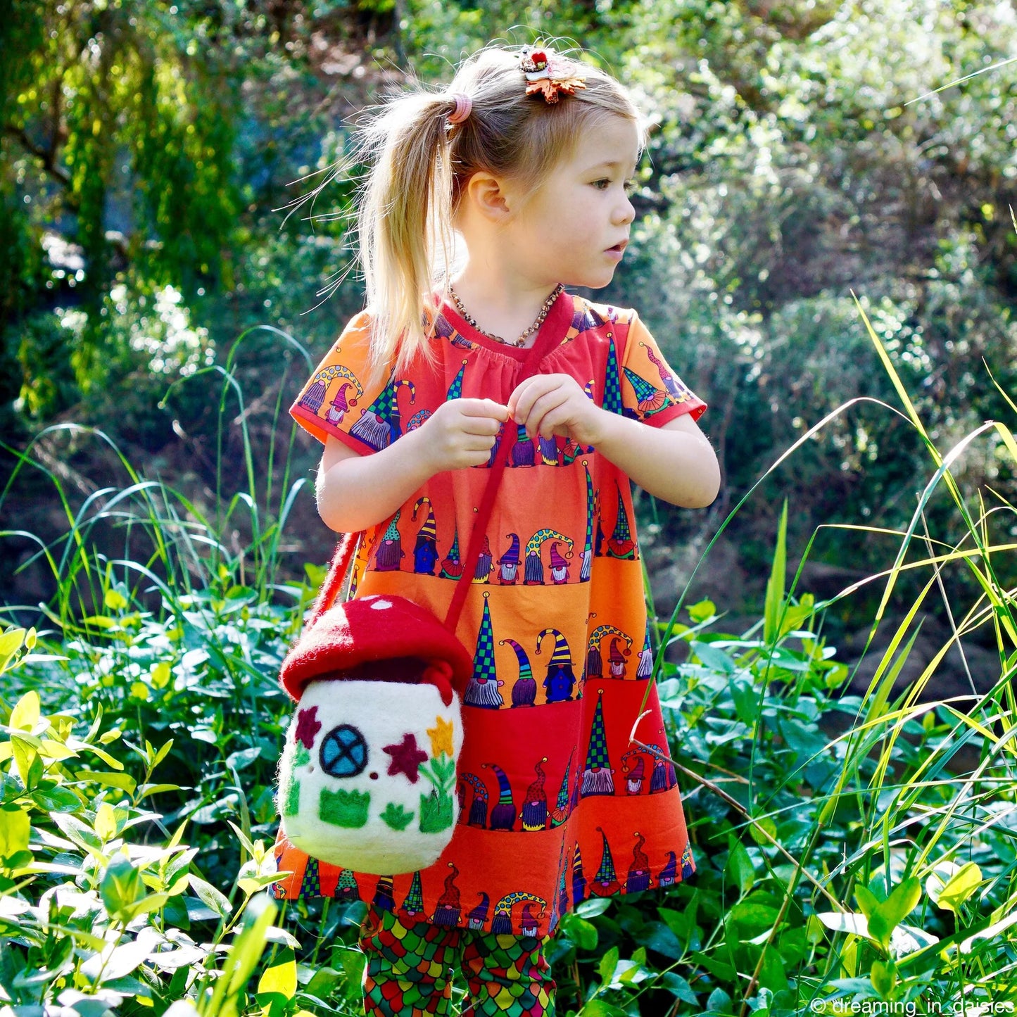 Felt Mushroom Toadstool Bag-Bandicute