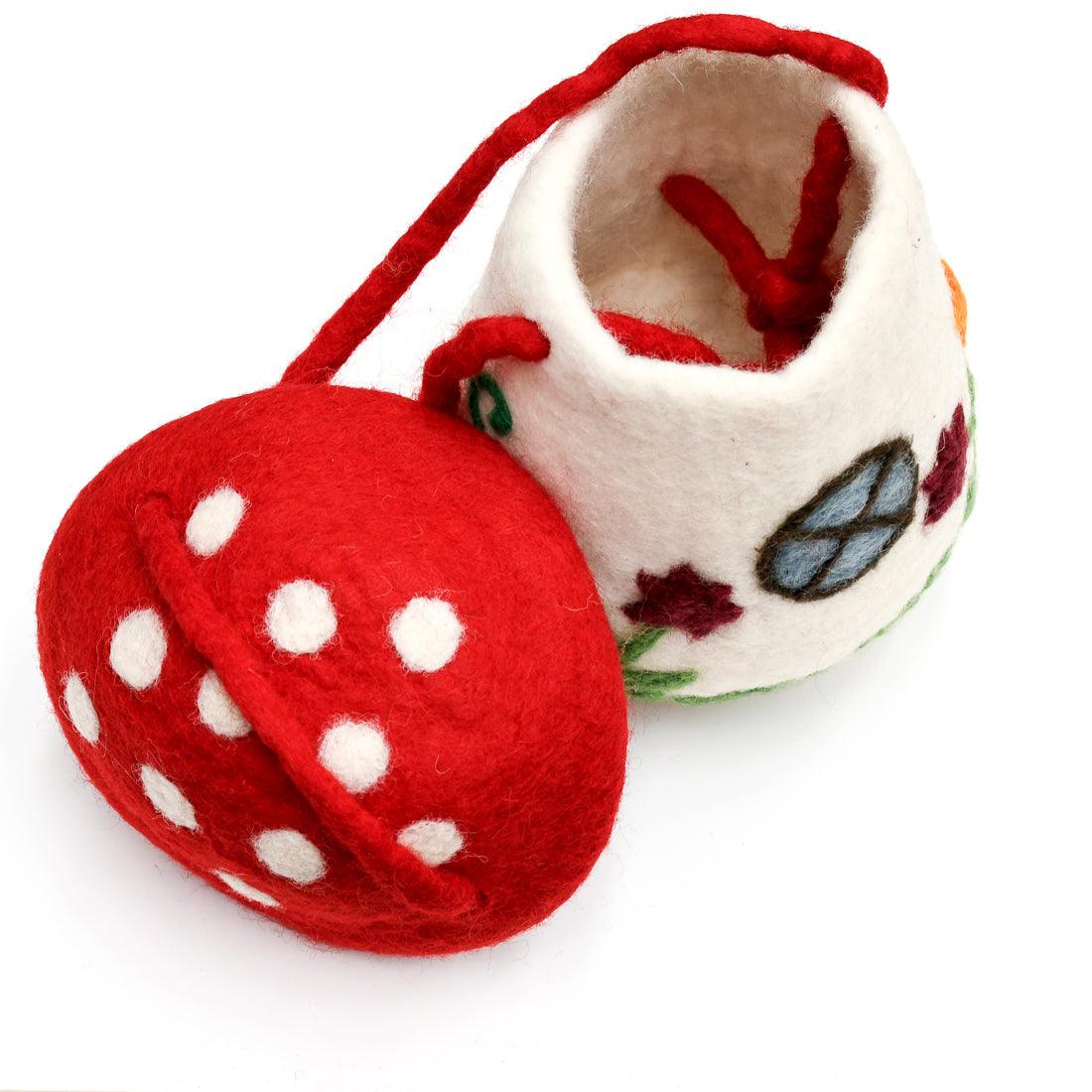 Felt Mushroom Toadstool Bag-Bandicute