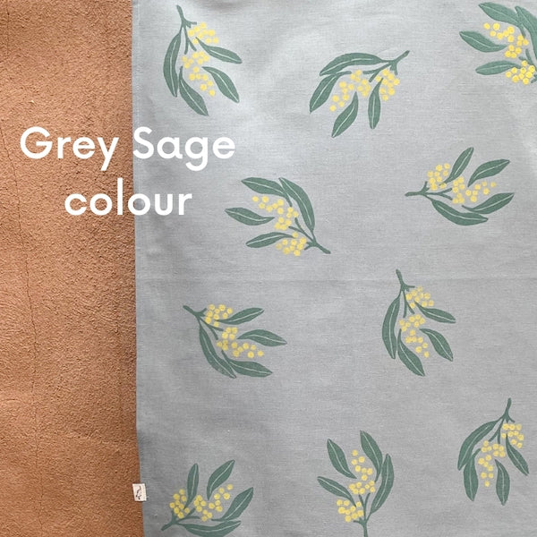 Block Printed Tea Towel - Wattle-Bandicute