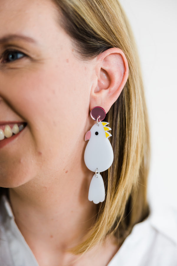 Cockatoo Earrings - Posts-Bandicute