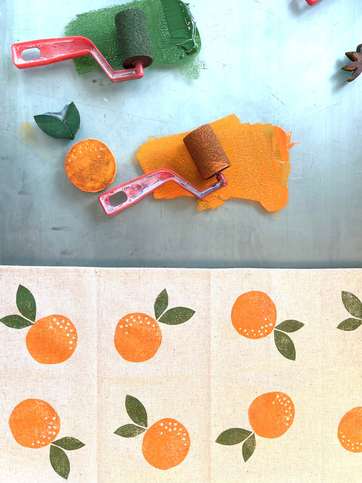 Australian Tea Towel - Oranges-Bandicute