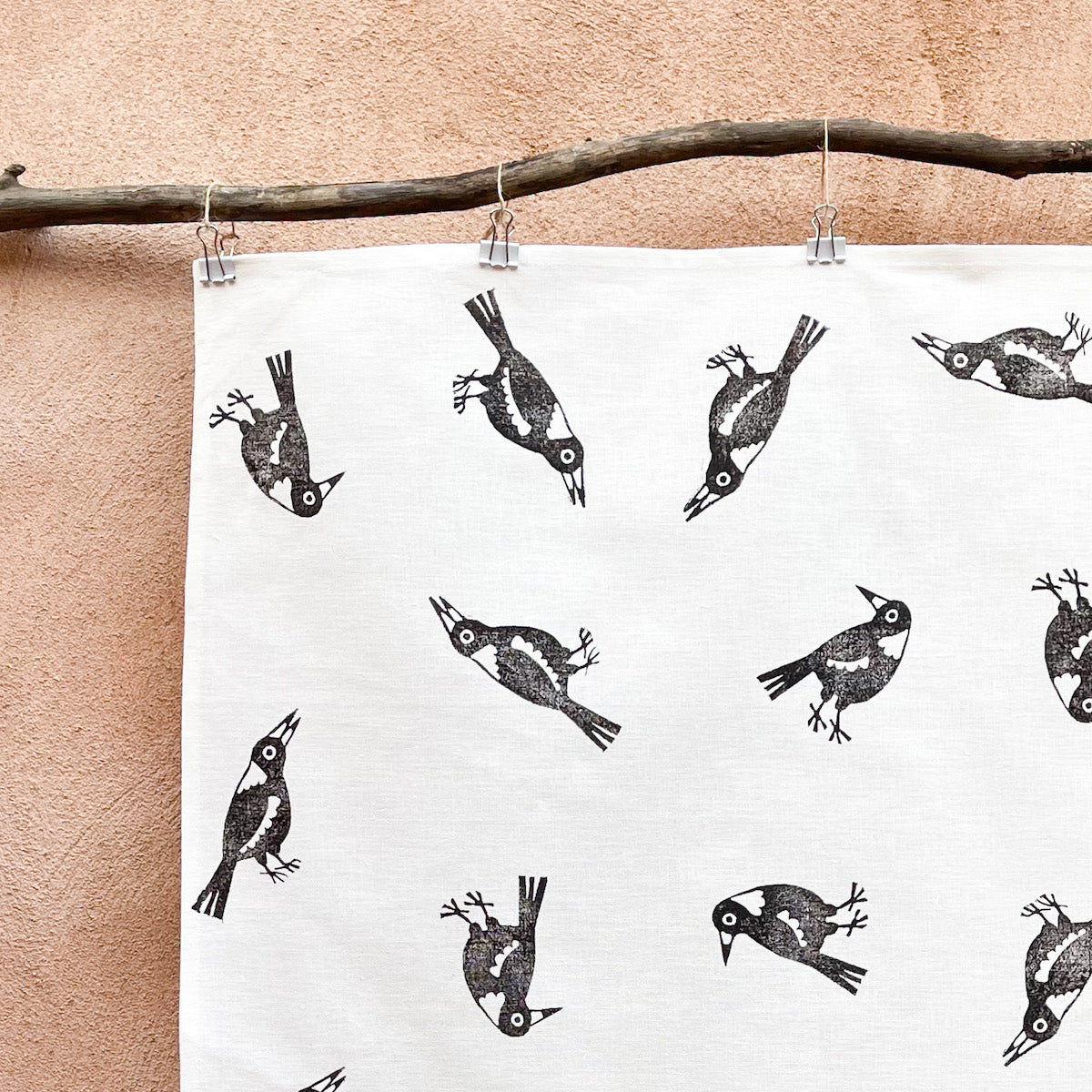 Australian Tea Towel - Magpies-Bandicute