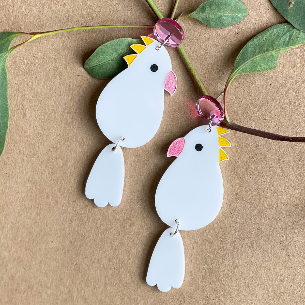 Cockatoo Earrings - Posts-Bandicute