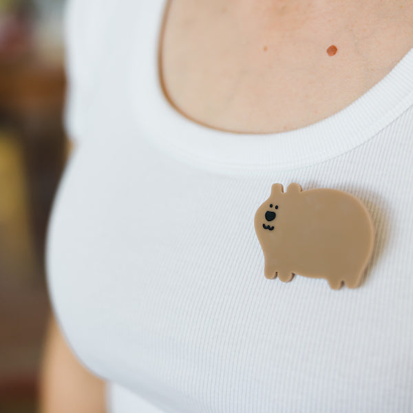 Wombat Brooch-Bandicute