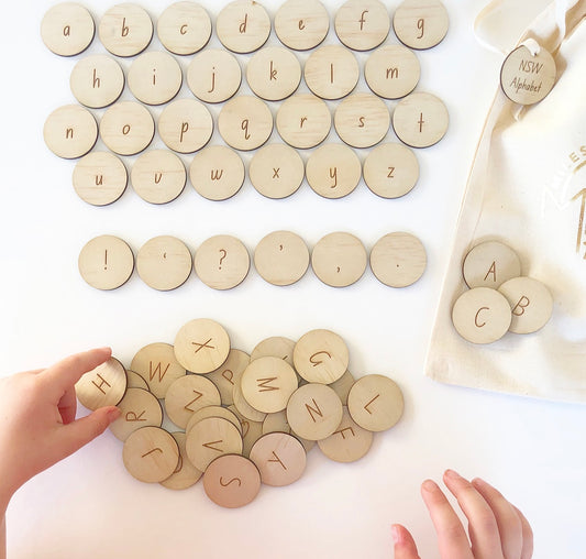 Wooden alphabet letters - Bandicute