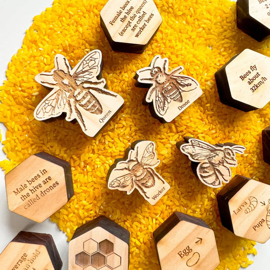 Easy Sensory Play Rice Recipe for World Bee Day Fun!