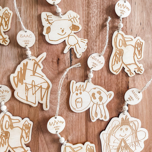 Child's Drawing Christmas Ornament - Frequently Asked Questions