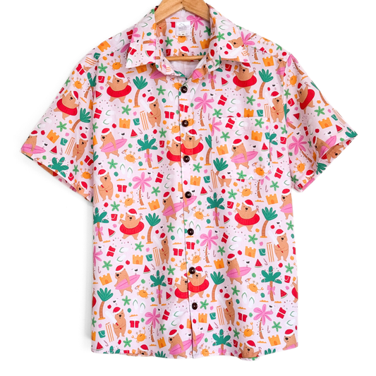 PRE-ORDER - Men's Christmas Shirt - Christmas by the Beach Bandicute